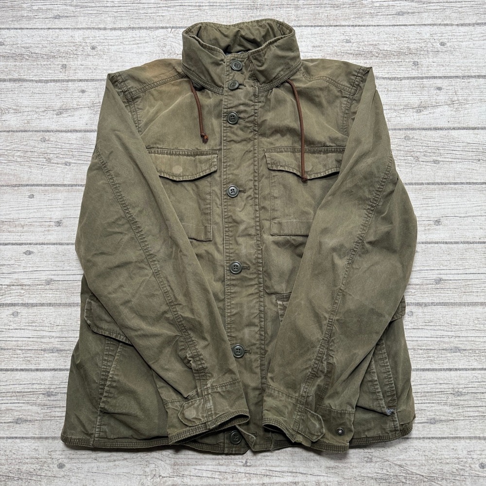 Vintage Gap Field Jacket Men's Small Olive Green Military Workwear Chore Coat